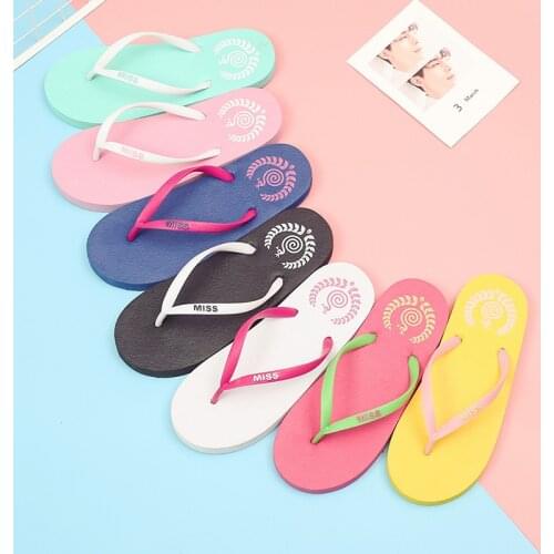 Womens New Summer Flip Flops Simply Slippers Fashion Cool Female Shoes Beach Flip Flop Female Comfortable Fashion Slippers