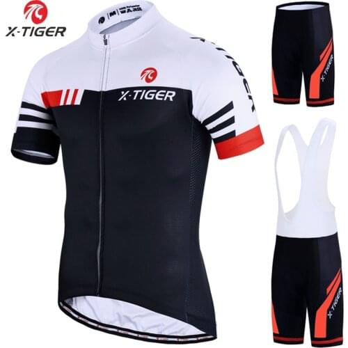 X-Tiger 2020 Quick-Dry Cycling Sets Mountain Bike uniform Summer Mans Cycling Jersey Set Road Bicycle Jerseys MTB Bicycle Wear