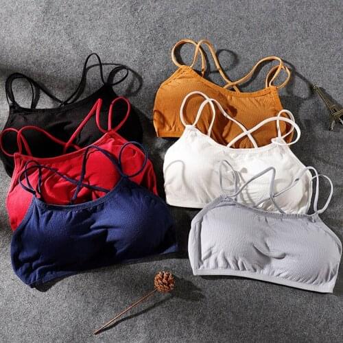 6 colors Stylish Push Up Bras Cotton Tube Top Female Lingerie Summer Comfortable Padded Wrapped Chest New