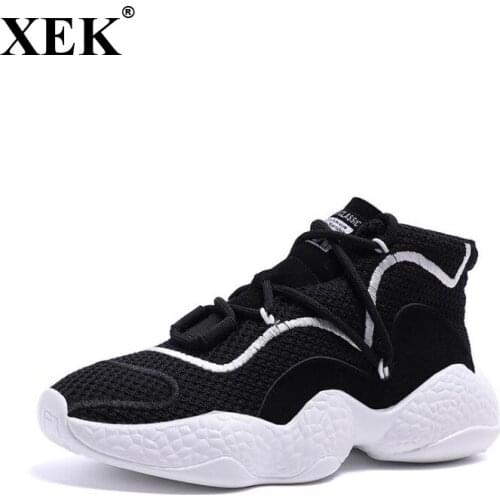 XEK Mesh Shoes Breathable 2018 New Summer Sports Wind Casual Shoes Thick Mesh MeshWomens Shoes Tide Wyq216