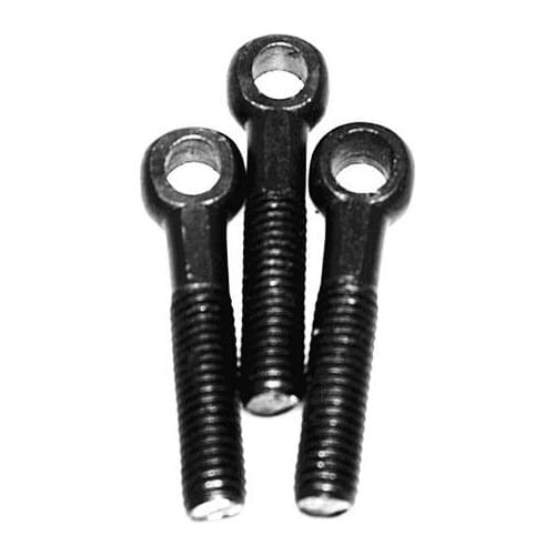 1pcs M16 M20 M24 eyelet bolts swing screws vine eye male screw perforated machine carbon steel 60mm-250mm length