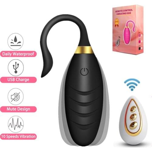 10 modes Wireless Remote Control Vibrator Vibrating Eggs Wearable Balls Vibrator G Spot Clitoris Massager Adult Sex toy for Wome