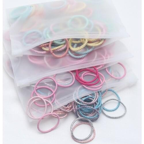 100pcs New Glitter Girls Elastic Hair Bands Kids Rubber Bands Children Hair Scrunchies/Gum Accessories Style Tie