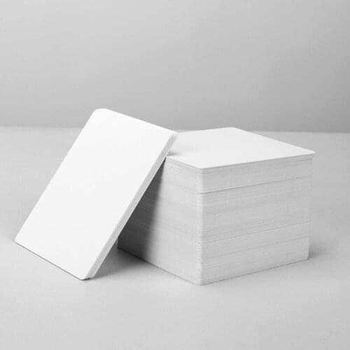 100 Premium White Blank Inkjet PVC ID Cards Plastic Double Sided Printing Cards P9YF