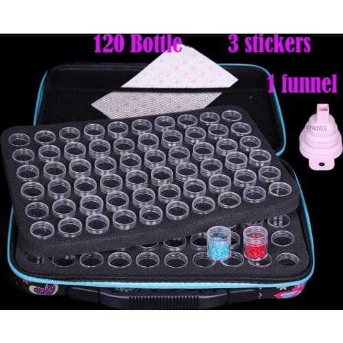 120 boxs diamond painting box Diamond Embroidery Accessories diamond mosaic Carry Case Container Storage Box Hand Bag Tools