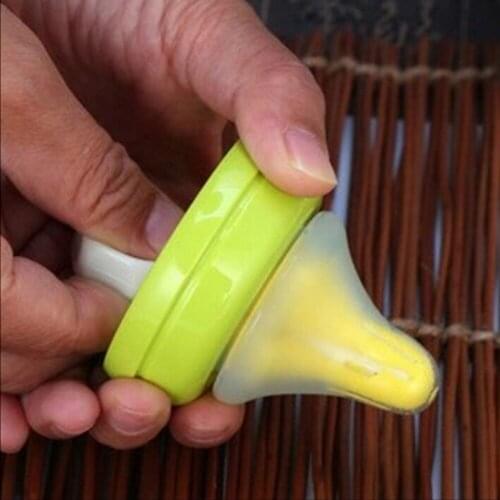 2Pcs/lot 360 Degree Rotating Sponge yellow Baby Nipple Brush Infant Pacifier Cleaner Babies Teat Cleaning Feeding Bottle Brushes