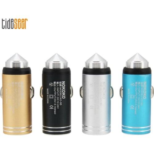 300pcs 5V 3.1A Mini Dual USB Car Charger Fast Charging Mobile Phone Car-charger Adapter For iPhone XS X 11 8 7 6 Xiaomi Samsung
