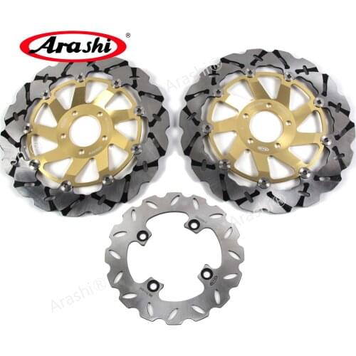 Arashi 1 Set For KAWASAKI ZX9R NINJA 900 2000-2001 CNC Floating Front Rear Brake Disc Rotors Ninja ZX-9R ZX 9R 2000 2001