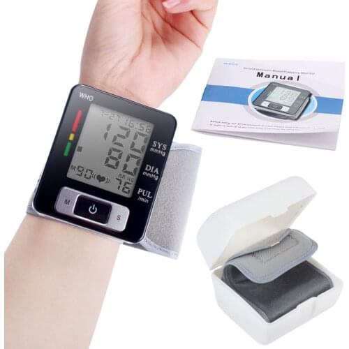 Automatic Wrist Digital Blood Pressure Monitor Sphygmomanometer Smart Medical Machine Measure Pulse Rate Fitness Measurement