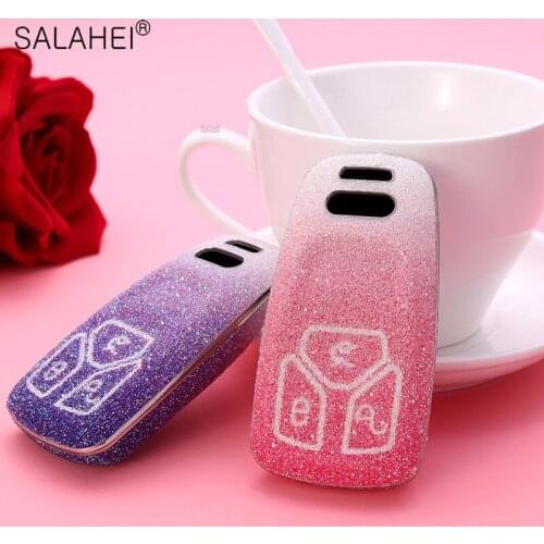 For Car Accessories Car Key Case Cover Shell For AUDI A4 A4L A5 Q5 Q7 TT 2016 2017 Key Fob 2016 2017 2018 Key Holder Keychain