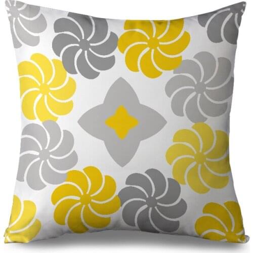 45x45CM Geometric Throw Pillow Case black white grey Cushion Cover Home Sofa Pillows cover Cotton Polyester Cushion Pillows