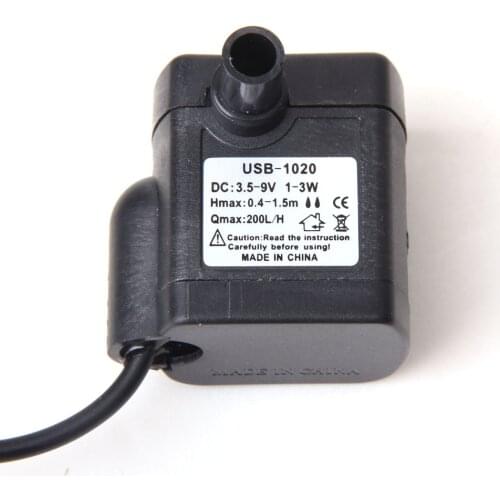 DC 4.5V -12V 3W USB Submersible Water Pump Aquarium Fish Tank Fountain Pond Pump