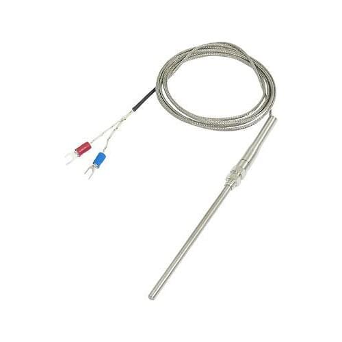 K Type 100x5mm Probe Thermocouple Temperature Sensor Cable 2 Meters