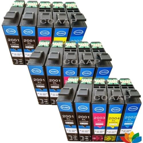 15PK T200 T2001-T2004 XL Ink cartridges For Expression Home XP-200 XP-300 XP 400 Inkjet Printer
