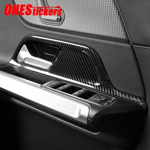 For Mercedes Benz B GLB GLA Class W247 X247 H247 2020 2021 Car Window Glass Lift Button Cover+Door Inner Handle Cover Trim Frame