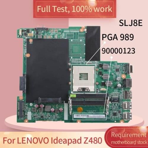 For LENOVO Ideapad Z480 SLJ8E PGA 989 90000123 Notebook motherboard Mainboard full test 100% work