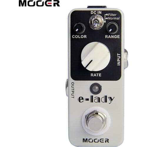 MOOER e-lady Classic Analog Flanger Guitar Effect Pedal 2 Modes True Bypass Full Metal Shell Classic Analog Flanger Sound