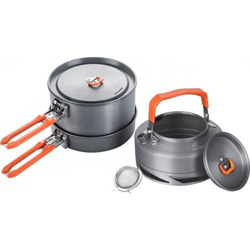 Camping Utensils Tableware Set Picnic Hiking Heat Exchanger Pot Kettle FMC-FC2 Outdoor Travel Tableware