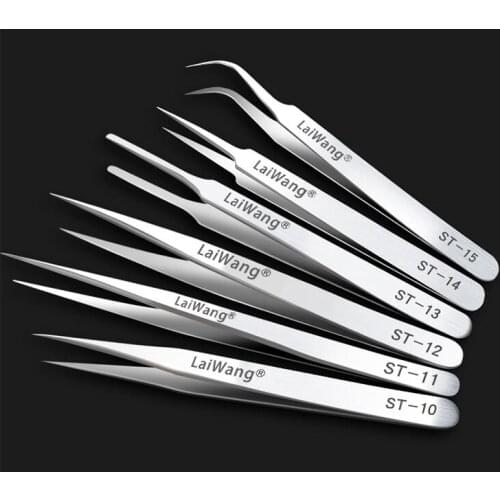 NOVFIX Electronics Precision Stainless Tweezers Anti Static Model Making Tool Hand Tool Set