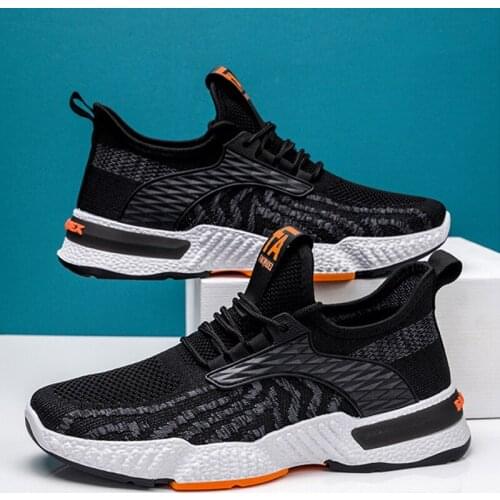 New White Breathable Running Shoes for Men Outdoor Women Air Mesh Sport Shoes Platform Sneakers Casual Stripe Shoes Tenis