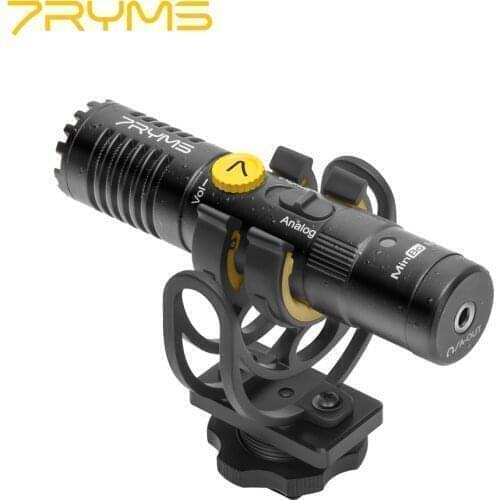 New 7YRMS MinBo M1 Microphone Cardioid Digital/Analog Shotgun Mic for DSLR Camera/Smartphone Video Recording Volgging(TRS/USB C)