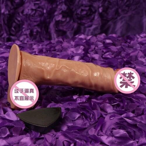 Wholesale Norway 20 frequency silicone vibration wireless remote control sucker swing female masturbation device simulation big