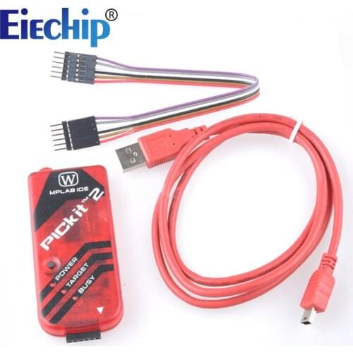 PICKIT2 PIC Kit2 Simulator PICKit 2 Programmer Emluator Programming PIC Microcontroller w/USB Cable Dupond Wire For Arduino