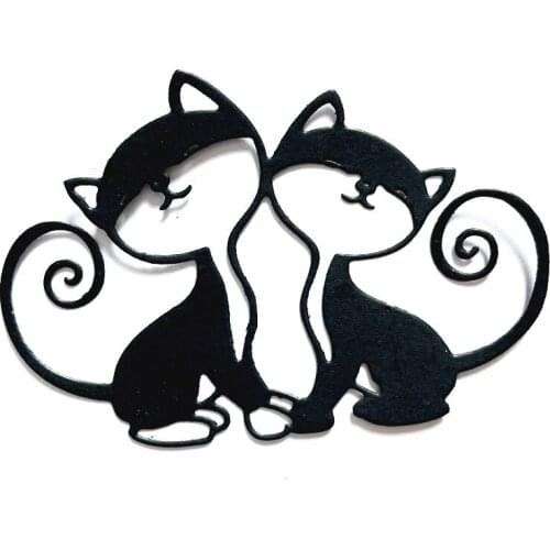 Lovely cat metal Cutting Dies Mold Animalt Decoration Scrapbook Paper Craft Knife Mould Blade Punch Stencils scrapbook