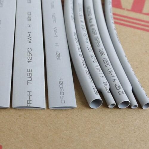 Gray Heat Shrinkable Tube Φ1mm- Φ50mm 2:1 Shrink Polyethylene Cable Wire Electrical Sleeving