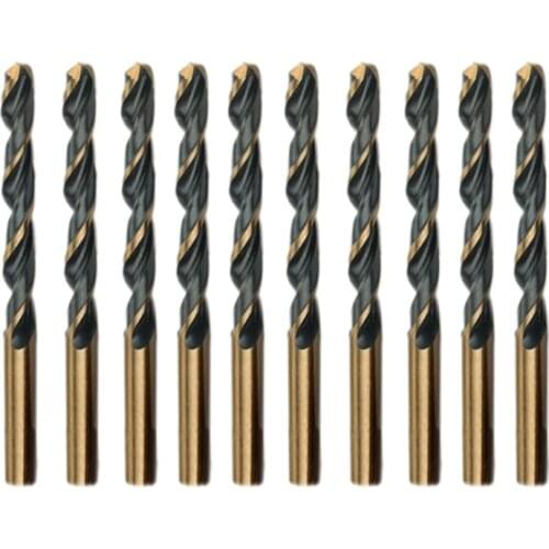 Twist Drill Bit High Speed Steel 4341 Straight Shank Drill Bit for Electric Hand Drill and Bench Drill