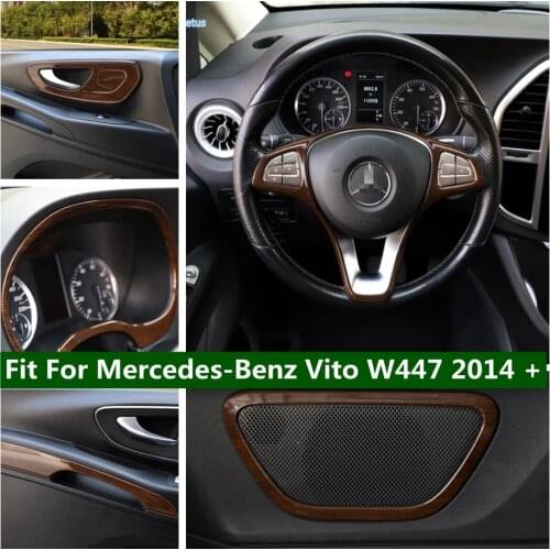 Lapetus Electrical Parking Handbrake Hand Decoration Frame Cover Trim Fit For Mercedes-Benz Vito W447 2014 - 2018 Chrome Matte