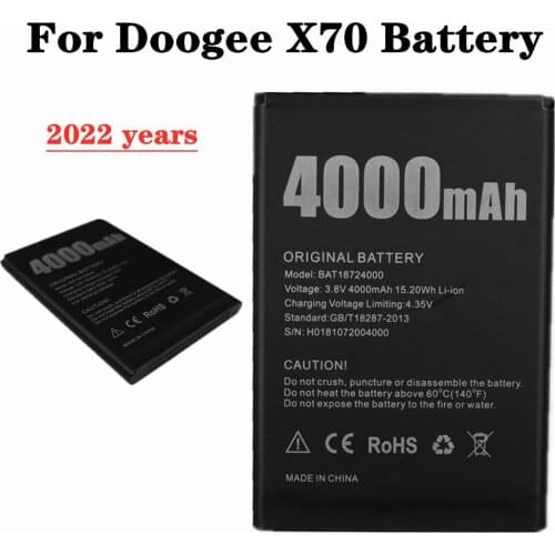 4000mAh BAT18724000 Battery For Doogee X70 High Quality Replacement Batterie Bateria Batteries