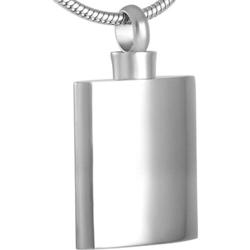 XWJ8457 Bottle Shape Ashes Holder Casket Locket Memorial Urn Cremation Necklace Hot Sale Stainless Steel Jewelry Cheap