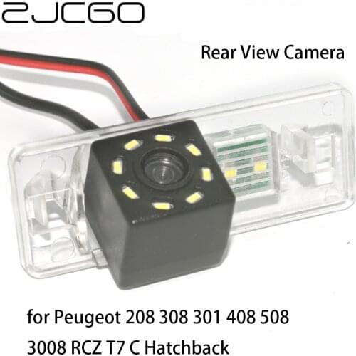 ZJCGO CCD HD Car Rear View Reverse Back Up Parking Waterproof Camera for Peugeot 208 308 301 408 508 3008 RCZ T7 C Hatchback