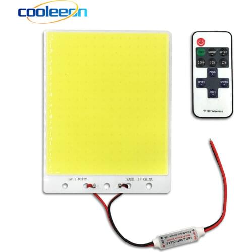 140x110MM Dimmable 12V 50W COB LED Panel Lamp for DIY Auto Car Lighting Work Lights Flip Chip Cold White LED Bulb with Dimmer