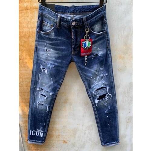 2021 New mom jeans classic,Authentic DSQUARED2,Retro,Italian brand ,Women/Men Jeans,locomotive,Jogging jeans,DSQ9136