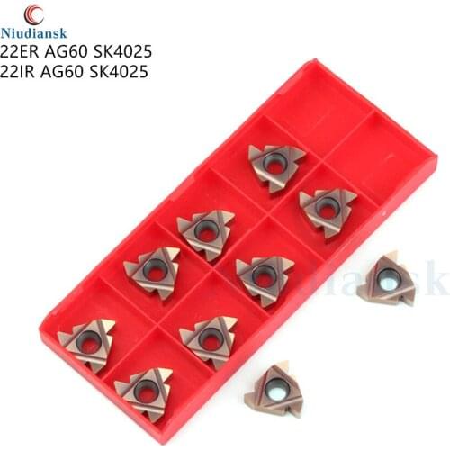 22ER AG60 SK4025 22IR AG60 SK4025 High Quality Carbide Inserts CNC Metal Lathe Tools 22ER Threading Stainless Steel Turning Tool