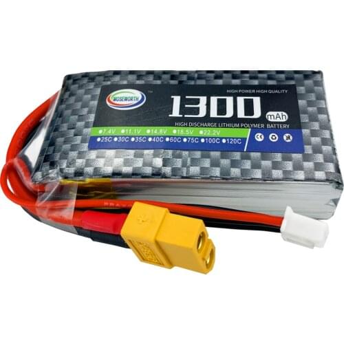 3S 4S 6S 11.1V 14.8 22.2V 1300mAh 1800mAh 2200mAh 100C Lipo Battery For RC Helicopter Quadcopter Airplane Drone Remote Car Toys