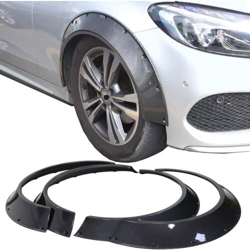 4pcs Flexible Universal Car Wide Fender Flare Wheel Arches Flare Extension For Benz For AMG GTR For BMW E39 E46 E53 E90 E92 E93