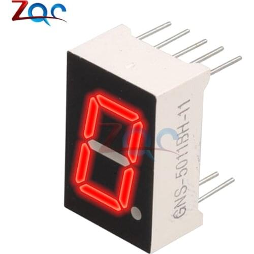 5PCS/Lot 0.5" 7 Segment Red LED Digital Display Common Anode / Common Cathode 1 Bit LED Digital Tube Red for Arduino