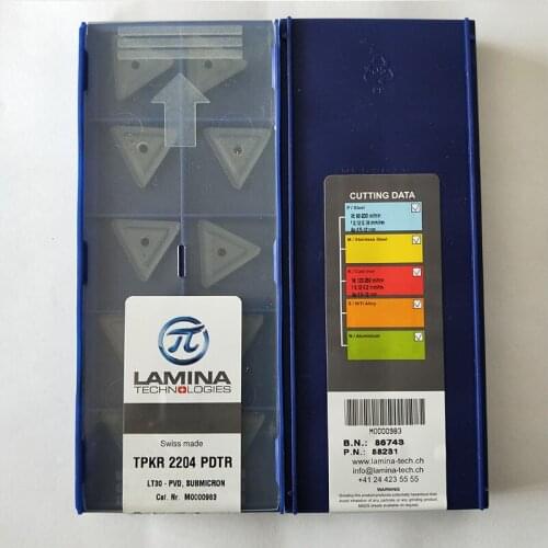 50pcs/lot TPKR2204PDTR LT30 LAMINA CNC carbide inserts tools