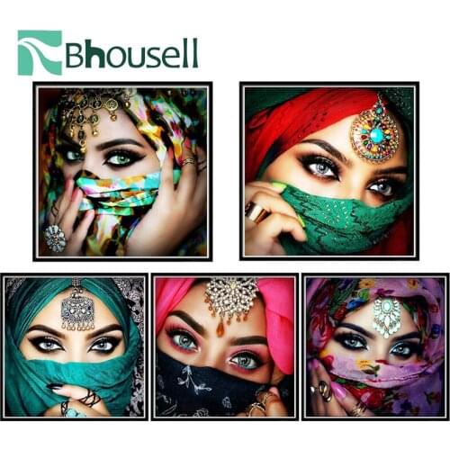 5D Diamond Painting Masked Beautiful Woman Decoration Painting Bedroom Living Room Sticker Diamond Canvas Painting