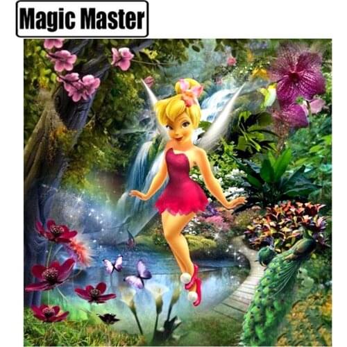 5D DIY Diamond Painting Full Square/Round Drill "butterfly fairy" 3D Embroidery Cross Stitch gift Home Decor