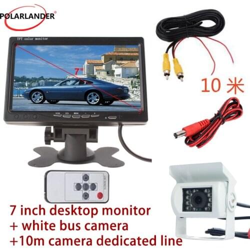 7 Inch 12V 480 x 234 Pixels For DVD VCD 10m 15m 20m With Camera DVD Color TFT LCD Car Monitor Headrest