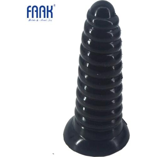 FAAK animal conch anal plug huge silicone butt plug with suction cup giant anal dildo black women men masturbate flirt sex toys