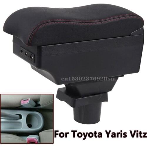 Car Arm Rest Storage Box For Toyota Yaris Vitz 1998-2005 Hatchback Centre Console Storage Box Armrest
