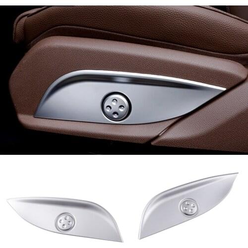 Car Accessories For Mercedes Benz C E Class GLC CLS W205 W212 W213 Car Styling Chrome Seat Adjust Switch Button Cover Panel Trim