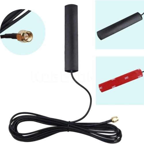 Car 3M Cable LTE 3G GSM Antenna Aerial Amplifier SMA Connector Internal Thread Adapter900/1800/2100MHz 3DBi 3-5V