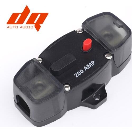 200A 12V Car Truck Audio Amplifier Circuit Breaker Fuse Holder AGU Style Stereo Amplifier Refit 4GA Cable