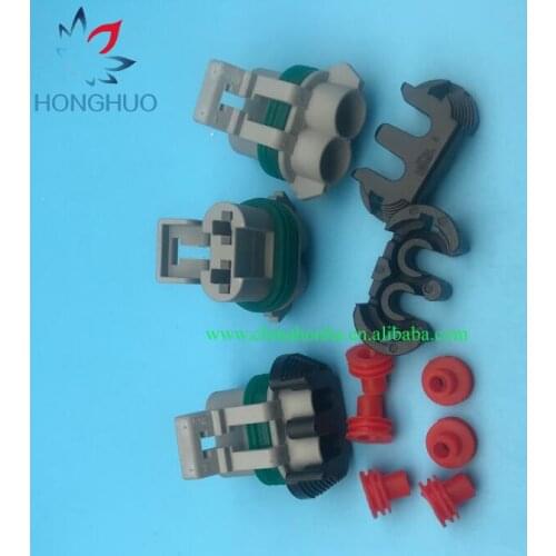 Free shipping 5/10 pcs 2pin for fan plug headlamp plug power ABS pump Connector 15363990